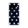 Premium Square Case with Pixelsnap［ Watercolor Dots Retro Color - Navy ］
