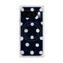 Premium Square Case with Pixelsnap［ Watercolor Dots Retro Color - Navy ］