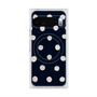 Premium Square Case with Pixelsnap［ Watercolor Dots Retro Color - Navy ］