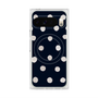 Premium Square Case with Pixelsnap［ Watercolor Dots Retro Color - Navy ］