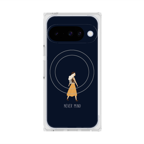 Premium Square Case with Pixelsnap［ Never Mind - Navy ］