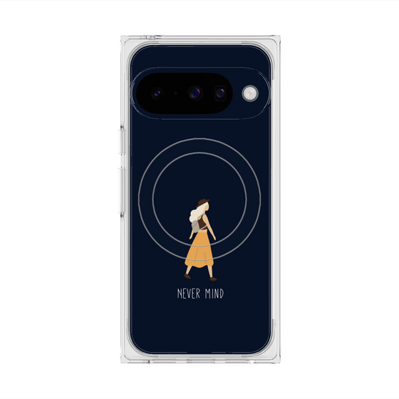 Premium Square Case with Pixelsnap［ Never Mind - Navy ］