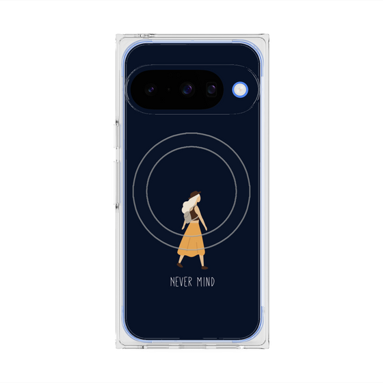 Premium Square Case with Pixelsnap［ Never Mind - Navy ］