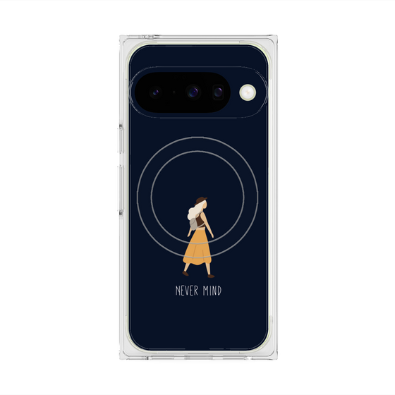 Premium Square Case with Pixelsnap［ Never Mind - Navy ］