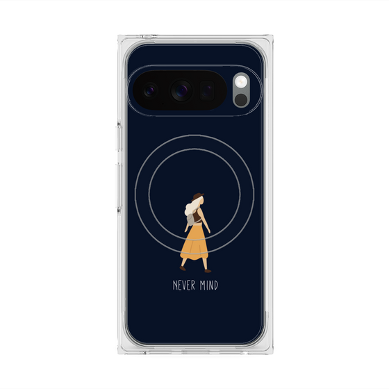 Premium Square Case with Pixelsnap［ Never Mind - Navy ］