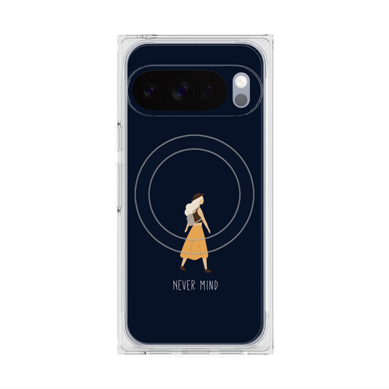 Premium Square Case with Pixelsnap［ Never Mind - Navy ］