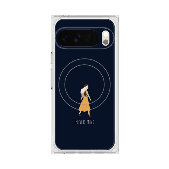 Premium Square Case with Pixelsnap［ Never Mind - Navy ］