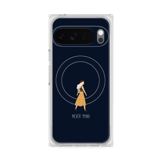 Premium Square Case with Pixelsnap［ Never Mind - Navy ］