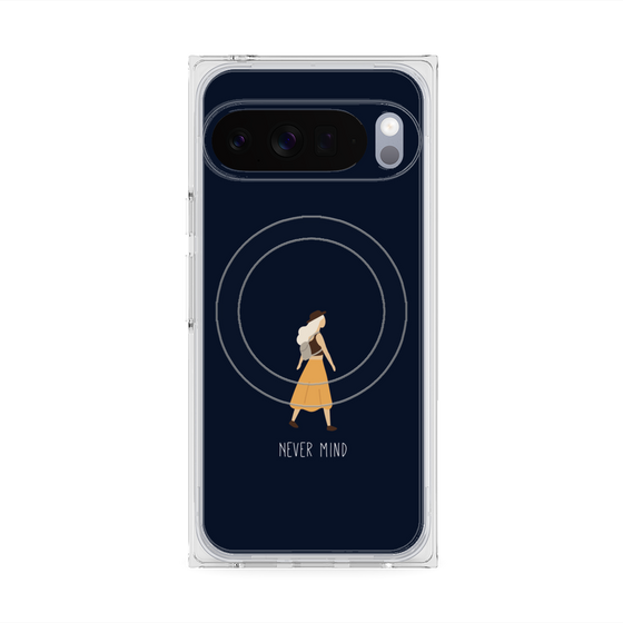 Premium Square Case with Pixelsnap［ Never Mind - Navy ］