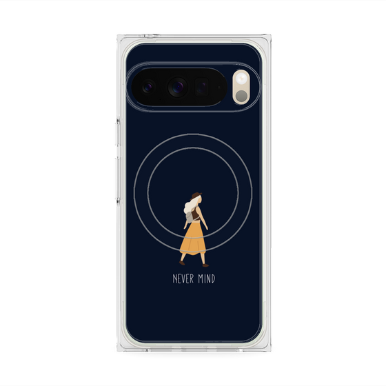 Premium Square Case with Pixelsnap［ Never Mind - Navy ］