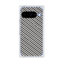Premium Square Case with Pixelsnap［ Small Stripe - Gray × Black ］