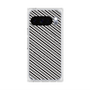 Premium Square Case with Pixelsnap［ Small Stripe - Gray × Black ］