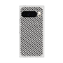 Premium Square Case with Pixelsnap［ Small Stripe - Gray × Black ］