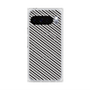 Premium Square Case with Pixelsnap［ Small Stripe - Gray × Black ］
