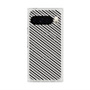 Premium Square Case with Pixelsnap［ Small Stripe - Gray × Black ］