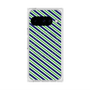 Premium Square Case with Pixelsnap［ Small Stripe - Navy × Green ］