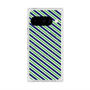 Premium Square Case with Pixelsnap［ Small Stripe - Navy × Green ］
