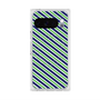 Premium Square Case with Pixelsnap［ Small Stripe - Navy × Green ］