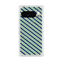 Premium Square Case with Pixelsnap［ Small Stripe - Navy × Green ］