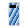 Premium Square Case with Pixelsnap［ Middle Stripe - Blue ］
