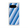 Premium Square Case with Pixelsnap［ Middle Stripe - Blue ］