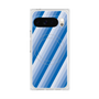 Premium Square Case with Pixelsnap［ Middle Stripe - Blue ］