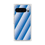 Premium Square Case with Pixelsnap［ Middle Stripe - Blue ］