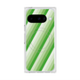 Premium Square Case with Pixelsnap［ Middle Stripe - Green ］