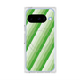 Premium Square Case with Pixelsnap［ Middle Stripe - Green ］