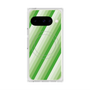 Premium Square Case with Pixelsnap［ Middle Stripe - Green ］