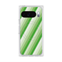 Premium Square Case with Pixelsnap［ Middle Stripe - Green ］