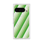 Premium Square Case with Pixelsnap［ Middle Stripe - Green ］