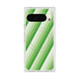 Premium Square Case with Pixelsnap［ Middle Stripe - Green ］
