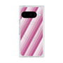 Premium Square Case with Pixelsnap［ Middle Stripe - Pink ］