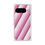 Premium Square Case with Pixelsnap［ Middle Stripe - Pink ］