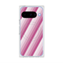 Premium Square Case with Pixelsnap［ Middle Stripe - Pink ］