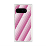 Premium Square Case with Pixelsnap［ Middle Stripe - Pink ］
