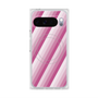 Premium Square Case with Pixelsnap［ Middle Stripe - Pink ］