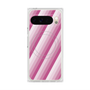 Premium Square Case with Pixelsnap［ Middle Stripe - Pink ］