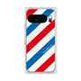 Premium Square Case with Pixelsnap［ Big Stripe - Red × Blue ］