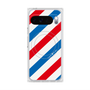 Premium Square Case with Pixelsnap［ Big Stripe - Red × Blue ］