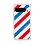 Premium Square Case with Pixelsnap［ Big Stripe - Red × Blue ］