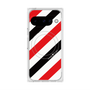 Premium Square Case with Pixelsnap［ Big Stripe - Red × Black ］