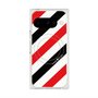Premium Square Case with Pixelsnap［ Big Stripe - Red × Black ］