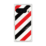 Premium Square Case with Pixelsnap［ Big Stripe - Red × Black ］