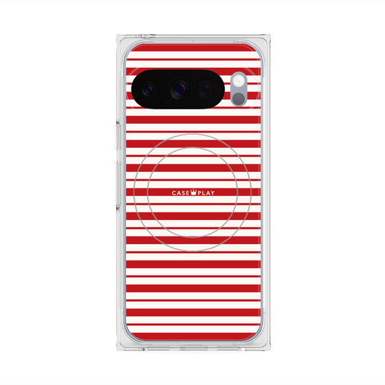 Premium Square Case with Pixelsnap［ Small Border - Red ］