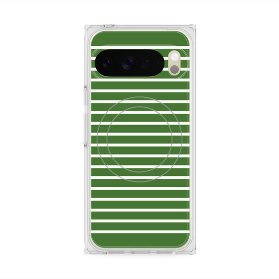 Premium Square Case with Pixelsnap［ Middle Border - Green ］