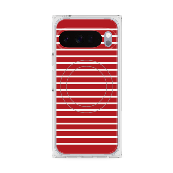 Premium Square Case with Pixelsnap［ Middle Border - Red ］