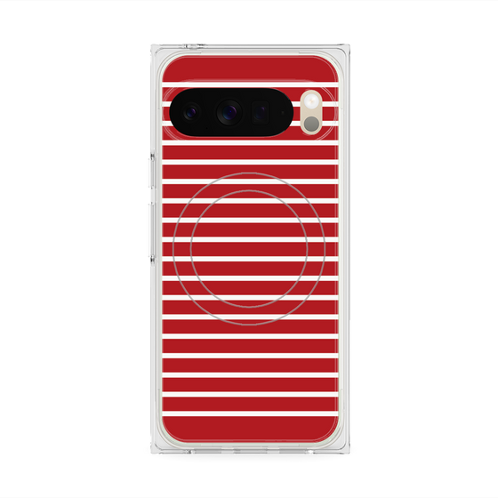 Premium Square Case with Pixelsnap［ Middle Border - Red ］