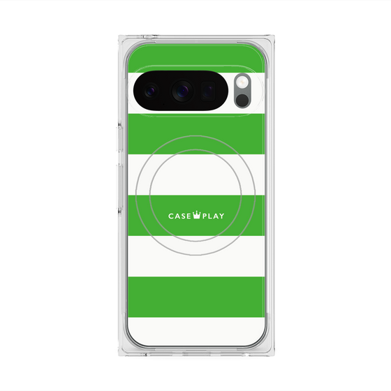 Premium Square Case with Pixelsnap［ Big Border - Green ］